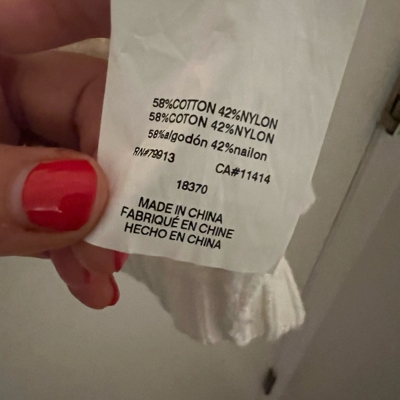 Maternity Pea In The Pod Cozy White Open-Knit Cardigan sz M with pockets (M125) - Picture 6 of 9